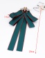 Fashion Green Pure Color Decorated Bowknot Brooch