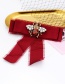 Fashion Black Pure Color Decorated Bowknot Brooch