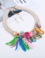 Fashion Multi-color Flower Shape Decorated Jewelry Sets