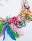 Fashion Multi-color Flower Shape Decorated Jewelry Sets