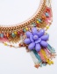 Fashion Purple Flower Shape Decorated Jewelry Sets