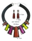 Fashion Multi-color Geometric Shape Decorated Jewelry Sets
