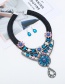 Fashion White Hollow Out Design Flower Shape Jewelry Sets