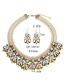 Fashion Gold Color Full Diamond Decorated Jewelry Sets