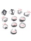 Fashion Silver Color Flower Shape Decorated Rings Sets