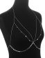Fashion Silver Color Triangle Shape Decorated Body Chain