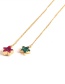 Fashion Plum Red Star Shape Decorated Necklace