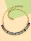 Fashion Multi-color Full Diamond Decorated Necklace
