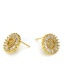 Fashion Gold Color Letter T Shape Decorated Earrings