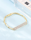 Fashion Gold Color Full Diamond Decorated Bracelet