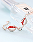 Fashion Red Lips Shape Decorated Bracelet