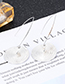 Fashion Silver Color Pure Color Decorated Earrings