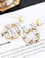 Fashion Pink Flower Shape Decorated Earrings