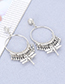 Fashion Silver Color Dragonfly Shape Decorated Earrings