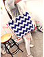 Fashion Multi-color Stripe Pattern Decorated Bag