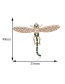 Fashion Gold Color+green Dragonfly Shape Decorated Brooch