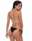 Sexy Black Pure Color Decorated Off-the-shoulder Swimwear(2pcs)