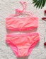 Sexy Pink Pineapple Pattern Decorated Swimwear(2pcs)