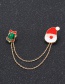 Fashion Multi-color Santa Claus Shape Decorated Brooch