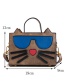 Fashion Champagne Cat Shape Decorated Shoulder Bag