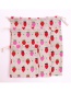 Fashion Pink Pure Color Decorated Storage Bag