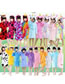 Fashion Multi-color Fish Scale Pattern Decorated Pajamas