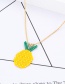 Fashion Orange Pineapple Shape Decorated Necklace