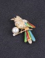 Fashion Multi-color Bird Shape Design Brooch