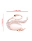 Fashion Rose Gold Swan Shape Decorated Brooch