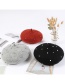 Fashion Red Full Pearl Decorated Berets