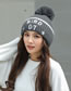 Fashion White Letter Pattern Decorated Hat