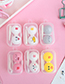 Fashion Gray Cat Pattern Decorated Contact Lens Box