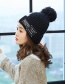 Fashion Black+white Color-matching Decorated Hat