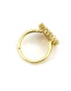 Fashion Gold Color Letter K Shape Decorated Ring