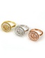 Fashion Gold Color Letter Z Shape Decorated Ring