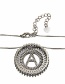 Fashion Black Letter E Shape Decorated Necklace