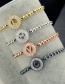 Fashion Silver Color Letter E Shape Decorated Bracelet