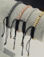 Fashion Black Letter V Shape Decorated Bracelet