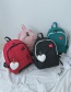Fashion Red Zipper Decorated Backpack