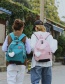 Fashion Pink Zipper Decorated Backpack