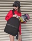 Fashion Black Stripe Pattern Decorated Backpack (2 Pcs )