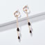 Fashion Champagne Waterdrop Shape Decorated Earrings