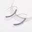 Fashion Light Purple Weaving Design Earrings