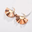 Fashion Pink Semicircle Shape Decorated Earrings