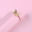 Fashion Gold Color Butterfly Shape Decorated Opening Ring
