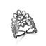 Fashion Rose Gold Hollow Out Design Pure Color Opening Ring