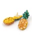 Fashion Green+yellow Pineapple Shape Decorated Earrings