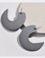 Fashion Gray Geometric Shape Decorated Earrings