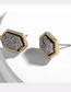 Fashion Beige Geometric Shape Decorated Earrings