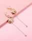 Fashion Gold Color Flamingo Shape Decorated Earrings